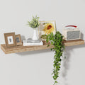 Axeman Floating Shelves 36in x 8in - Solid Wood Modern Wall Shelf