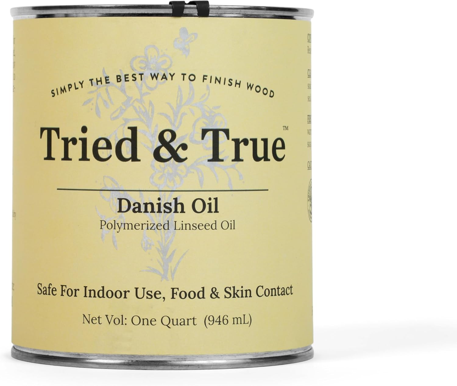 Tried & True Danish Oil Quart - Pure Linseed Oil Wood Finish
