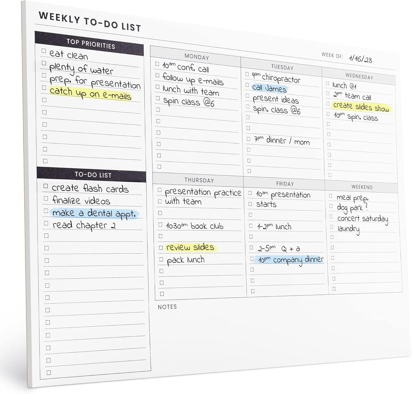 Ultimate Weekly Planner Pad: Boost Productivity & Happiness