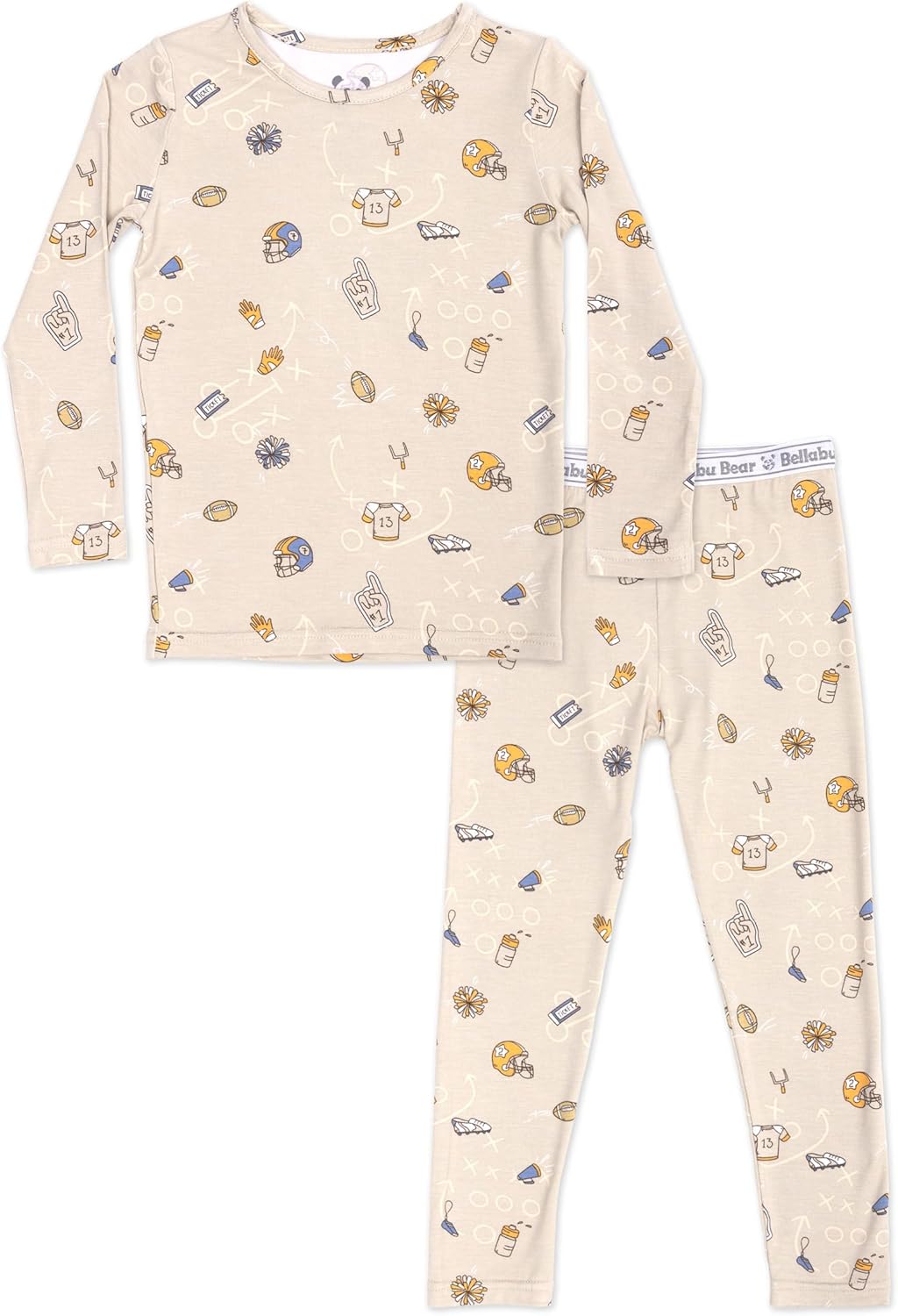 Bellabu Bear Two-Piece Pajama Set for Kids - Soft and Comfy