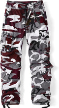 Womens Cargo Pants with Pockets Ripstop Camo - Durable Everyday Fit