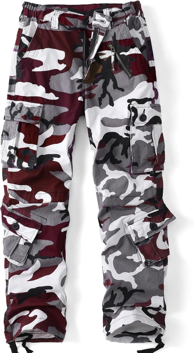 AKARMY Womens Cargo Pants with Pockets for Outdoor Activities