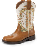 Boys Girls Cowboy Boots Toddler Mid Calf Western Boots - Easy On & Off