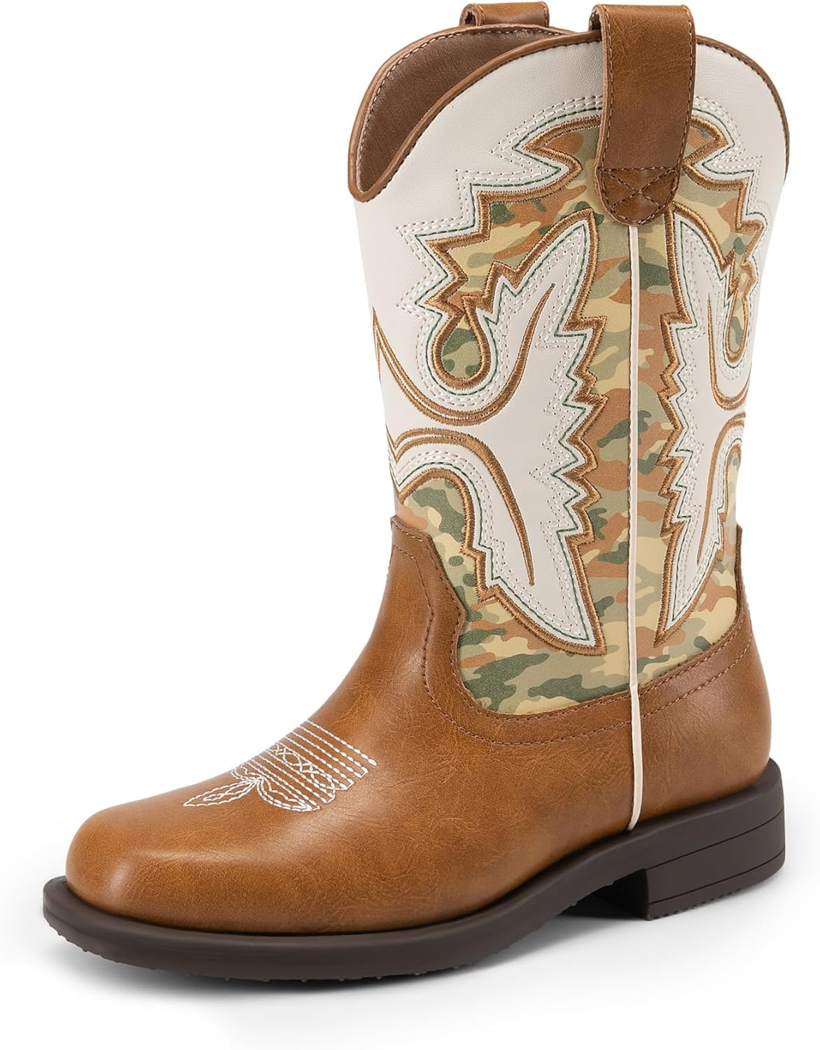 Boys Girls Cowboy Boots Toddler Mid Calf Western Style Boots