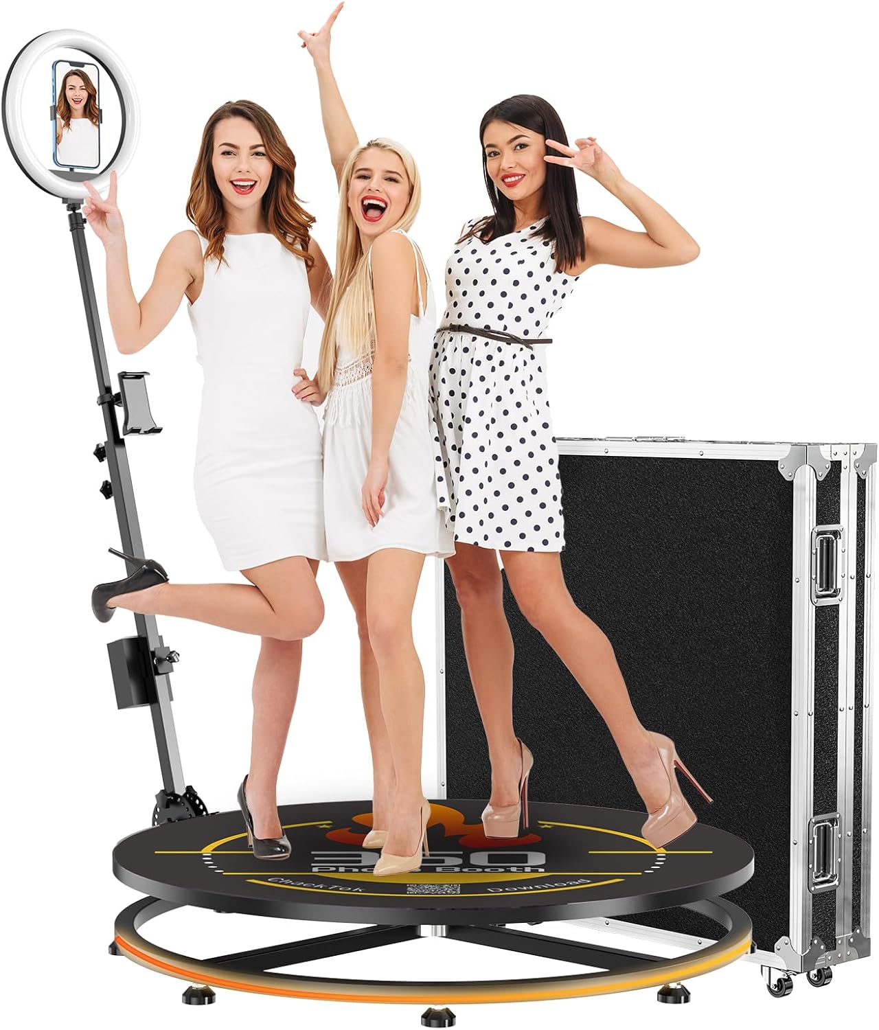 RIXZSIW 360 Photo Booth Machine for Events and Parties