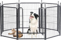 Dog Playpen Silver 32 in Height Heavy Duty Folding Exercise Fence