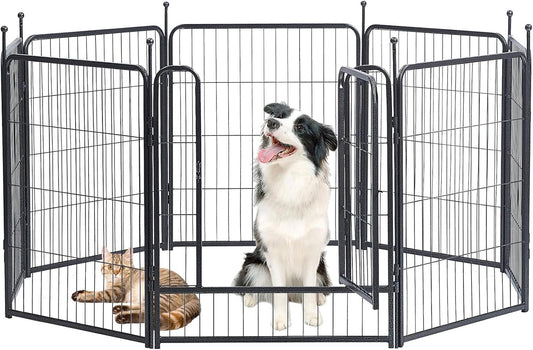 Heavy Duty Dog Playpen for Indoor and Outdoor Use, 32 Inch