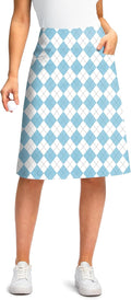 Viodia 25in Knee Length Skort for Women - Stretchy Modest Midi Women's