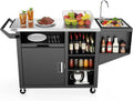 NUUK Grill Cart with Sink and Storage for Outdoor BBQ Fun