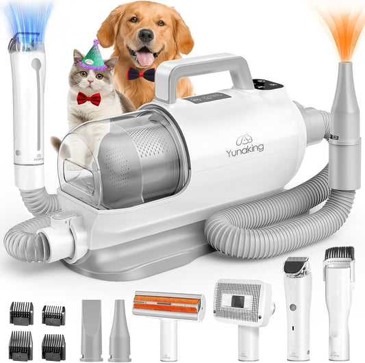 Ultimate Pet Grooming Kit - 3-in-1 Vacuum, Dryer & Clippers