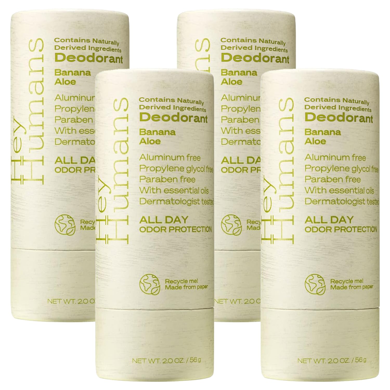 Hey Humans Aluminum Free Deodorant for All Day Odor Control
