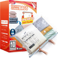 TAILI 10 Pack Vacuum Storage Bags LONG SIDE ZIP - Space Saving