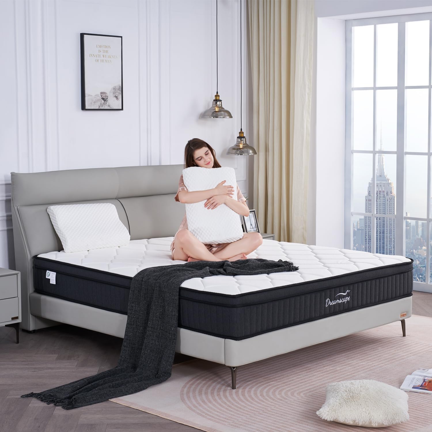 Dreamscape Twin Mattress: 10 Inch Memory Foam Hybrid Comfort