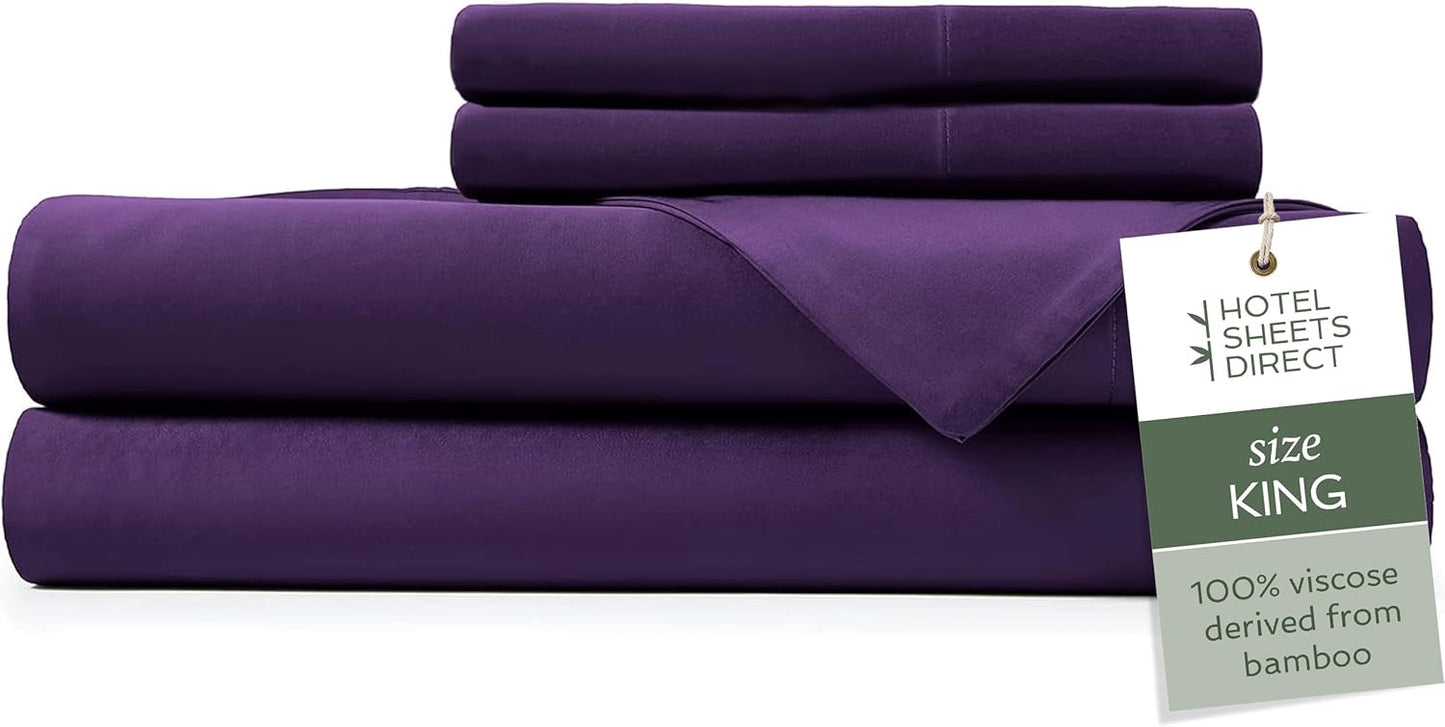 Hotel Sheets Direct King Size Bamboo Bed Sheet Set for Luxury Sleep