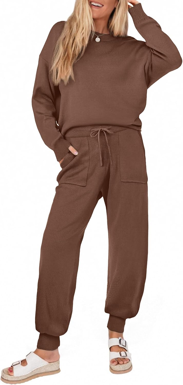 Ekouaer Women's 2 Piece Lounge Set for Cozy Comfort and Style