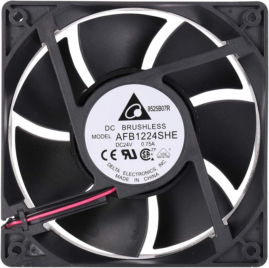 Delta 120mm High CFM Fan AFB1224SHE 24V DC for PC Cooling