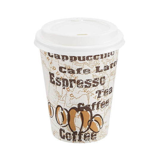 100-Count  Basics Cafe Design Coffee Cups