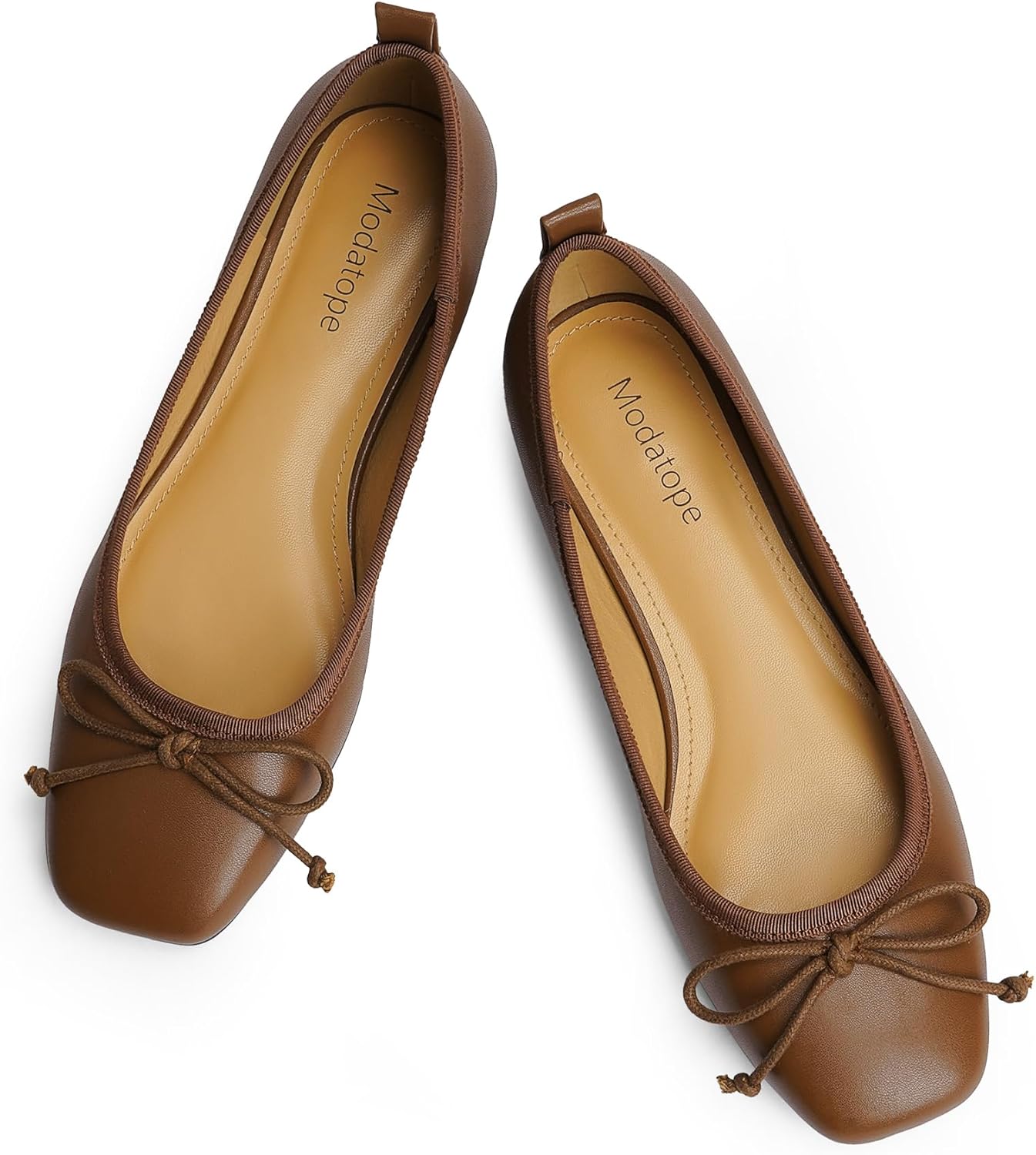 Modatope Ballet Flats with Bow for Women - Stylish Comfort