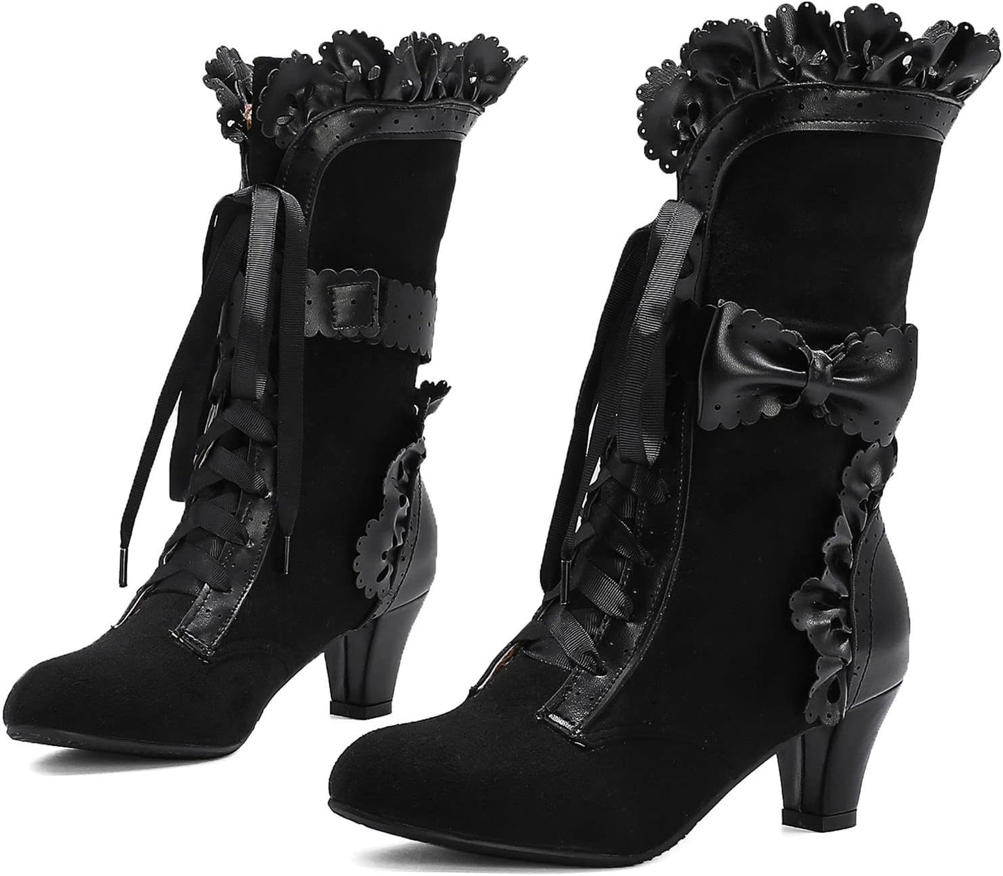 LanreyTaley Women Sweet Bow Boots for Stylish Comfort