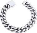 Stainless Steel Cuban Link Bracelet for Men - Sturdy Everyday Wear