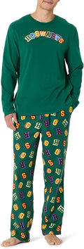 Mens Flannel Pant and Long-Sleeve T-Shirt Pajama Set - Cozy Cotton add