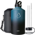 BUZIO 1 Gallon Insulated Water Bottle 128oz - Long Cold Retention