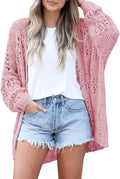 Crochet Cardigan Kimono for Women - Lightweight Oversized Knit