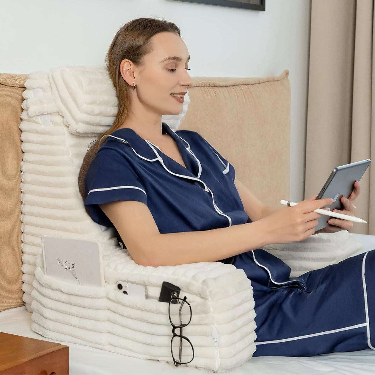 ENITYA Back Pillow for Bed Sitting Up - Ultimate Comfort Support