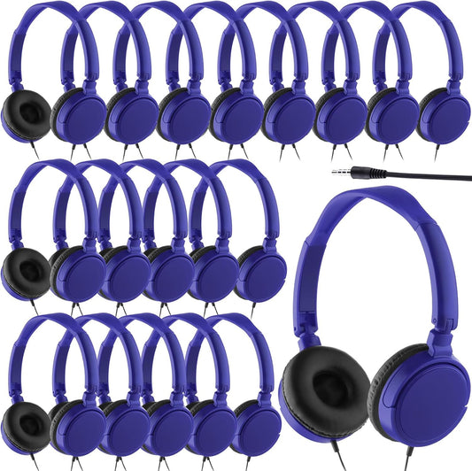 Yunsailing 18 Pack Classroom Headphones for Kids School Use