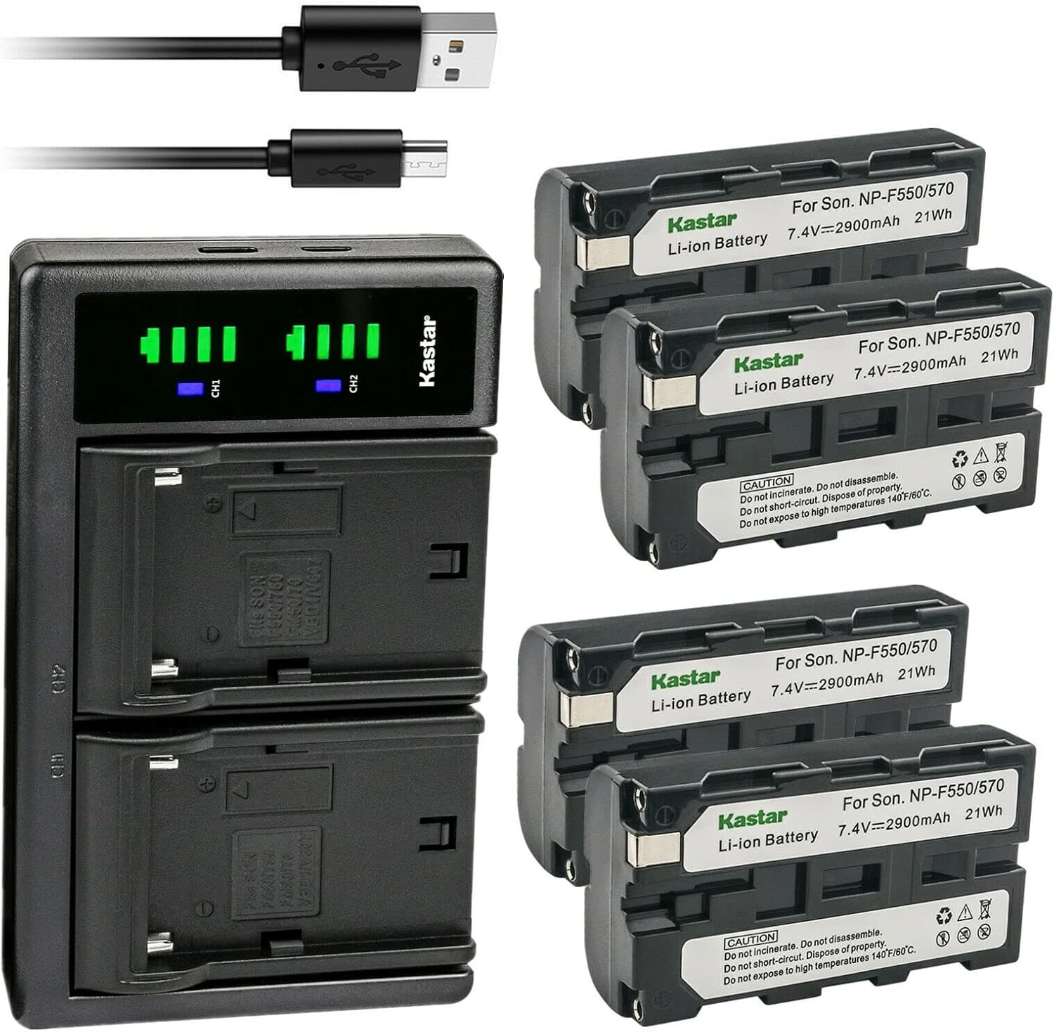 Kastar 4-Pack NP-F550/F570 Battery and USB Charger Review