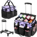 Large Rolling Cleaning Caddy with Wheels - Spacious Organizer