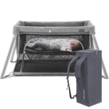2 in 1 Portable Travel Crib for Toddler - Lightweight Foldable Playpen