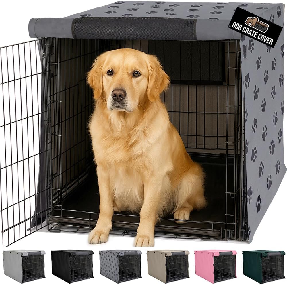 GORILLA GRIP Dog Crate Covers for 42 in Wire Kennels
