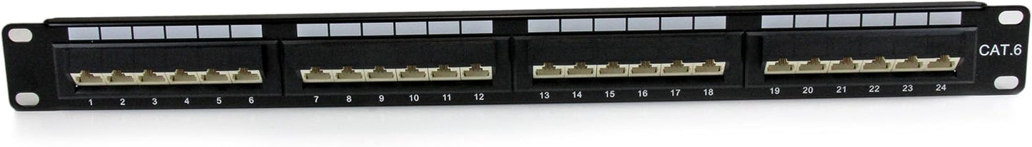 StarTech.com 24 Port 1U Rackmount Cat 6 110 Patch Panel Review