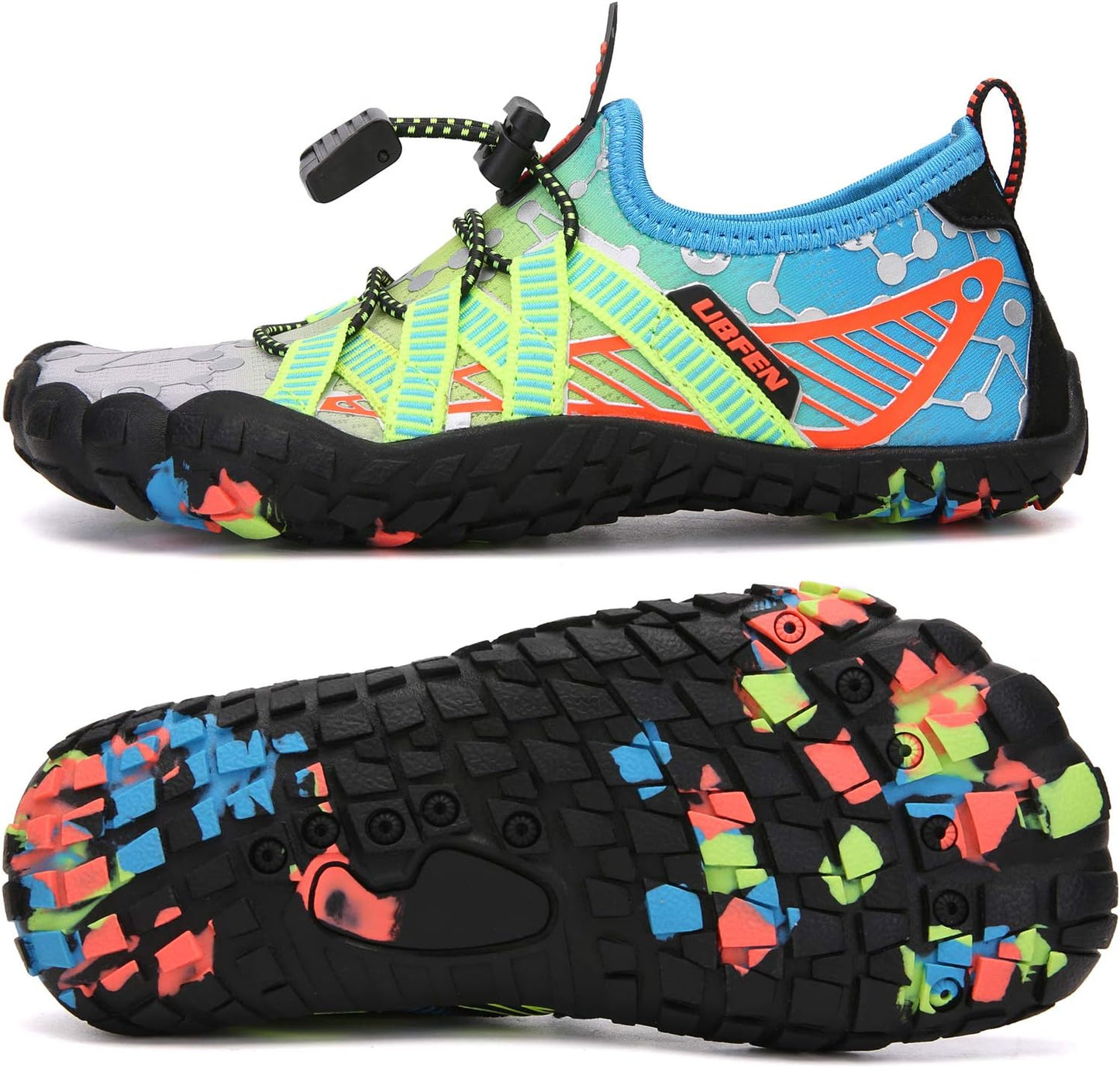 UBFEN Water Shoes for Kids - Quick Dry Aqua Socks for Fun