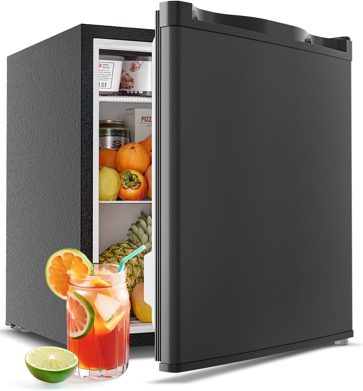 Compact Mini Fridge with Freezer for Bedroom and Office Use