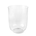 Huang Acrylic Clear Round Wastebasket Trash Can for Home Use