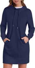 ANRABESS Womens Sweatshirt Dress Long Sleeve Hoodies Mini Dresses