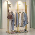 Gold Clothing Racks Metal Clothes Rack with 6 Straight Arms