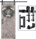 SMARTSTANDARD 5ft Sliding Barn Door Hardware Kit - Smooth, Sturdy