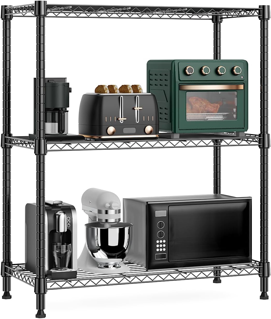 750 lbs 3 Tier Storage Rack for Laundry, Kitchen, and More