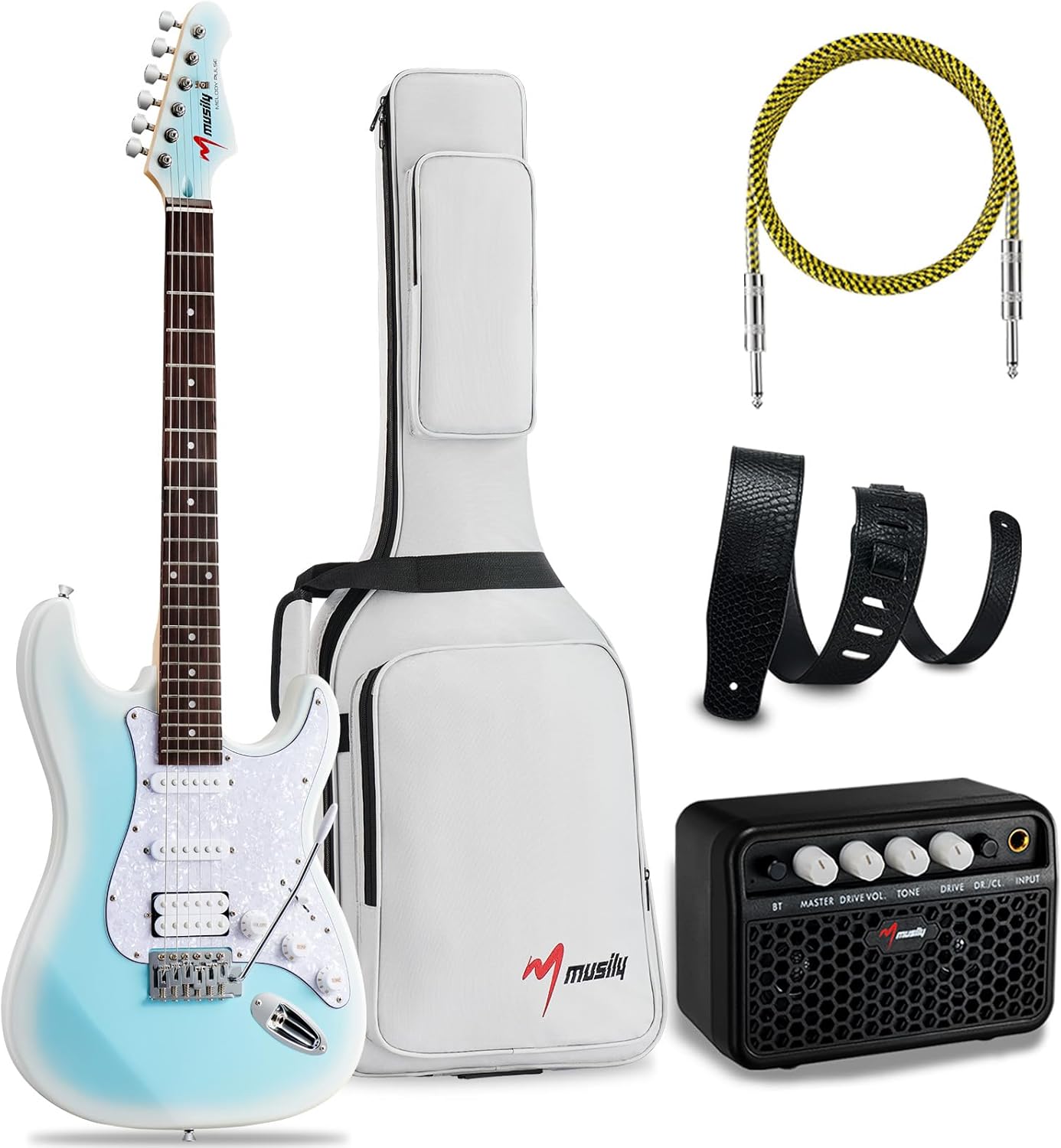 MST-1 39 Inch Electric Guitar Kit for Beginners and Pros