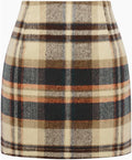 Plaid Skirts for Women High Waisted Mini Skirts - Classic Casual Fit