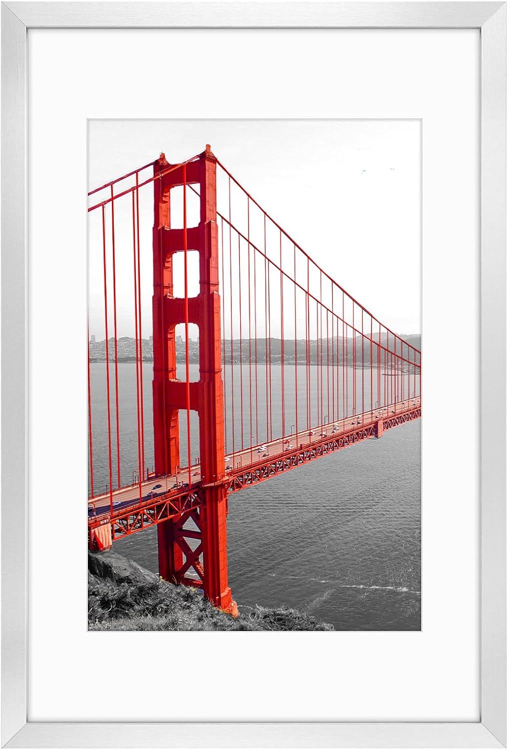 Frametory 16x24 Silver Picture Frame for 12x18 Photos Display