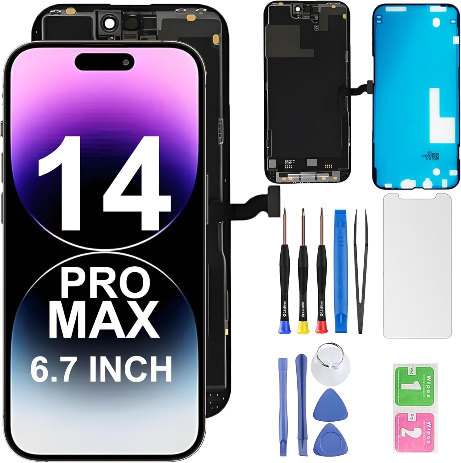 iPhone 14 Pro Max Screen Replacement with Repair Tools Included