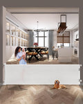 197 in Extra Wide Retractable Baby Gate - Wide Coverage for Openings