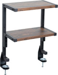 VIVO Clamp-on 2-Tier Shelving Unit for Desk Accessories and More
