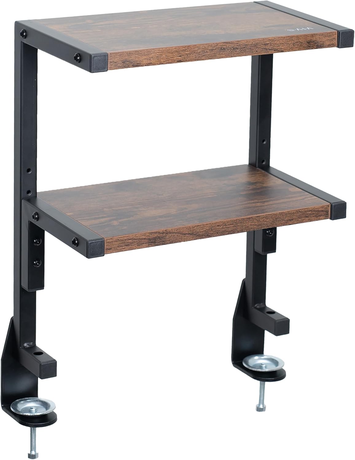 VIVO Clamp-on 2-Tier Shelving Unit for Desk Accessories and More