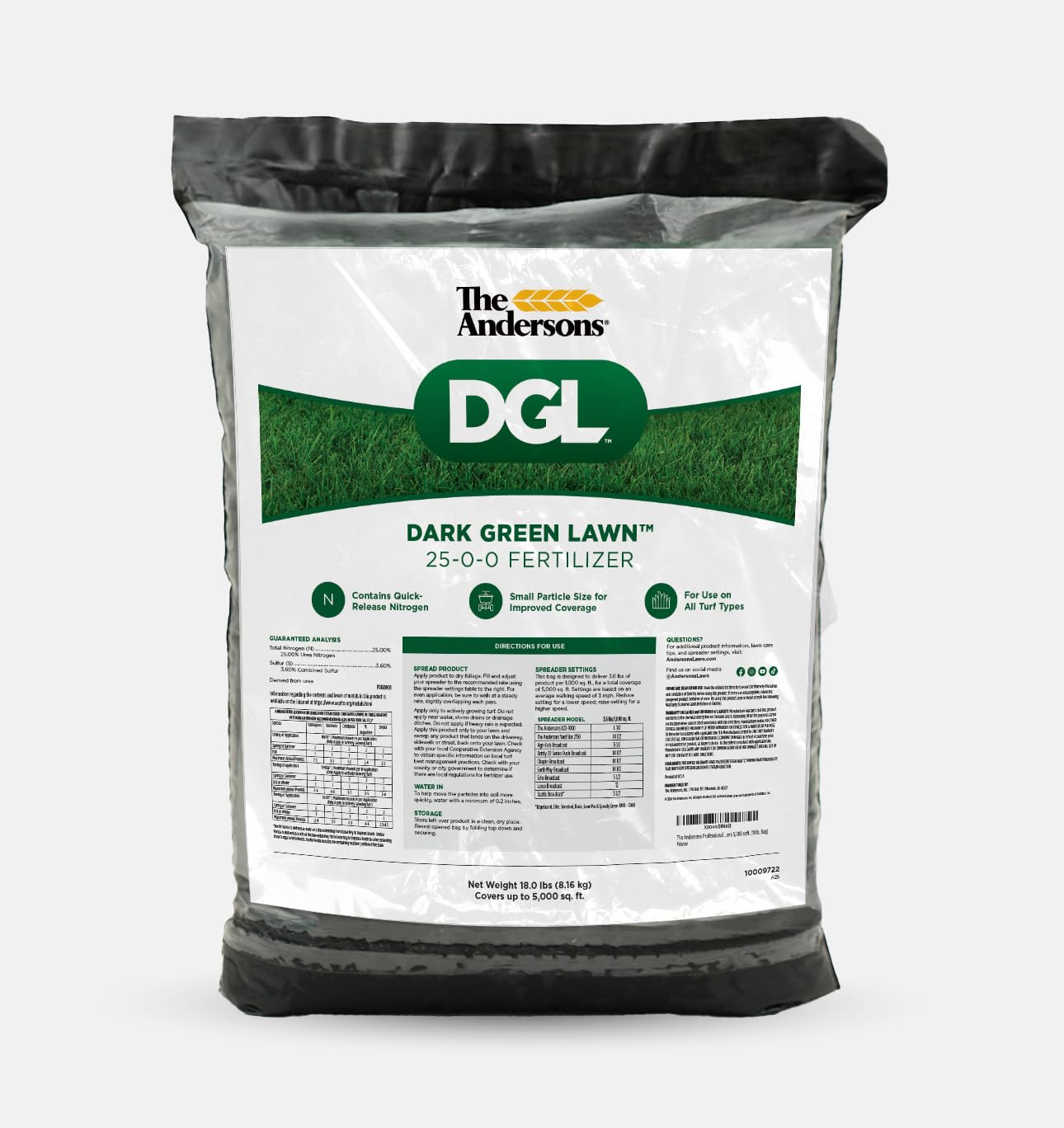 Professional DGL Dark Green Lawn Fertilizer for Lush Grass