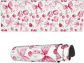 Famame Laptop Mouse Pad Cute Bows Pink Cherry Desk Mat - Large